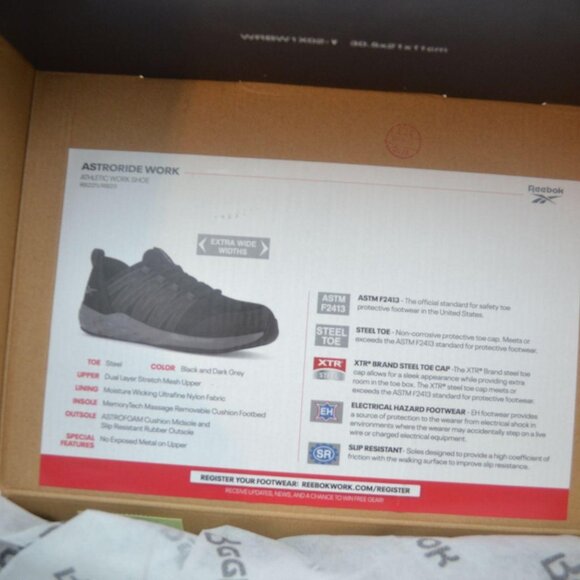 Reebok Men's Astroride Work Shoes 8Wide Brand New In Box - Picture 6 of 10